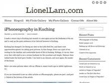 Tablet Screenshot of lionellam.com